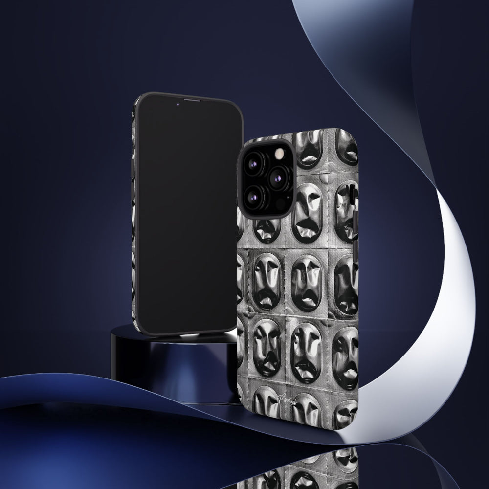 Metallic Mask Grid Tough Case