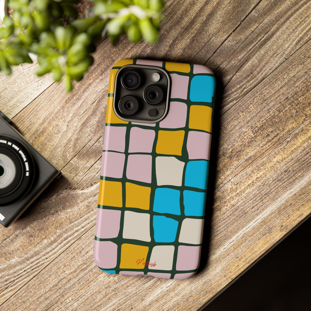 Color Grid Tough Phone Case