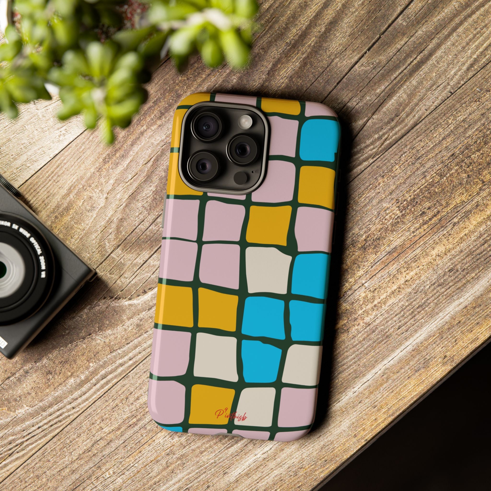 Color Grid Tough Phone Case