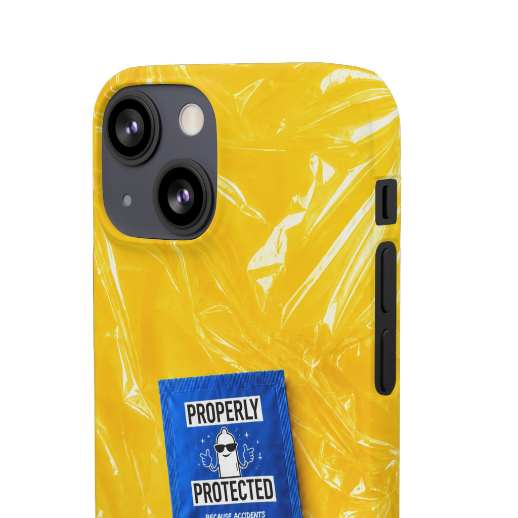 "Properly Protected" Graphic Snap Phone Case