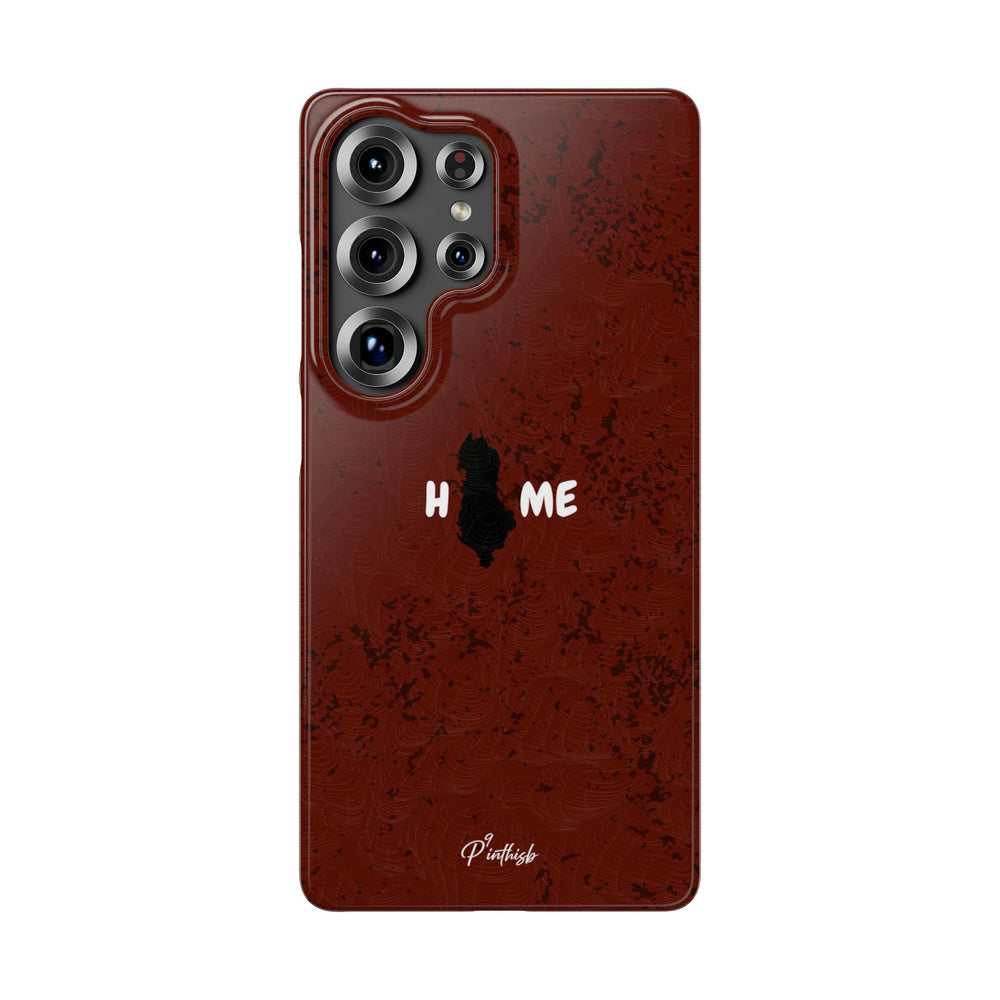 "HOME" Albania Snap Case