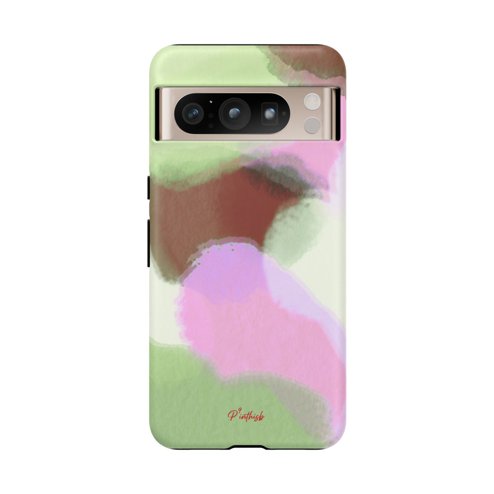 Abstract Pastel Camouflage Tough Phone Case
