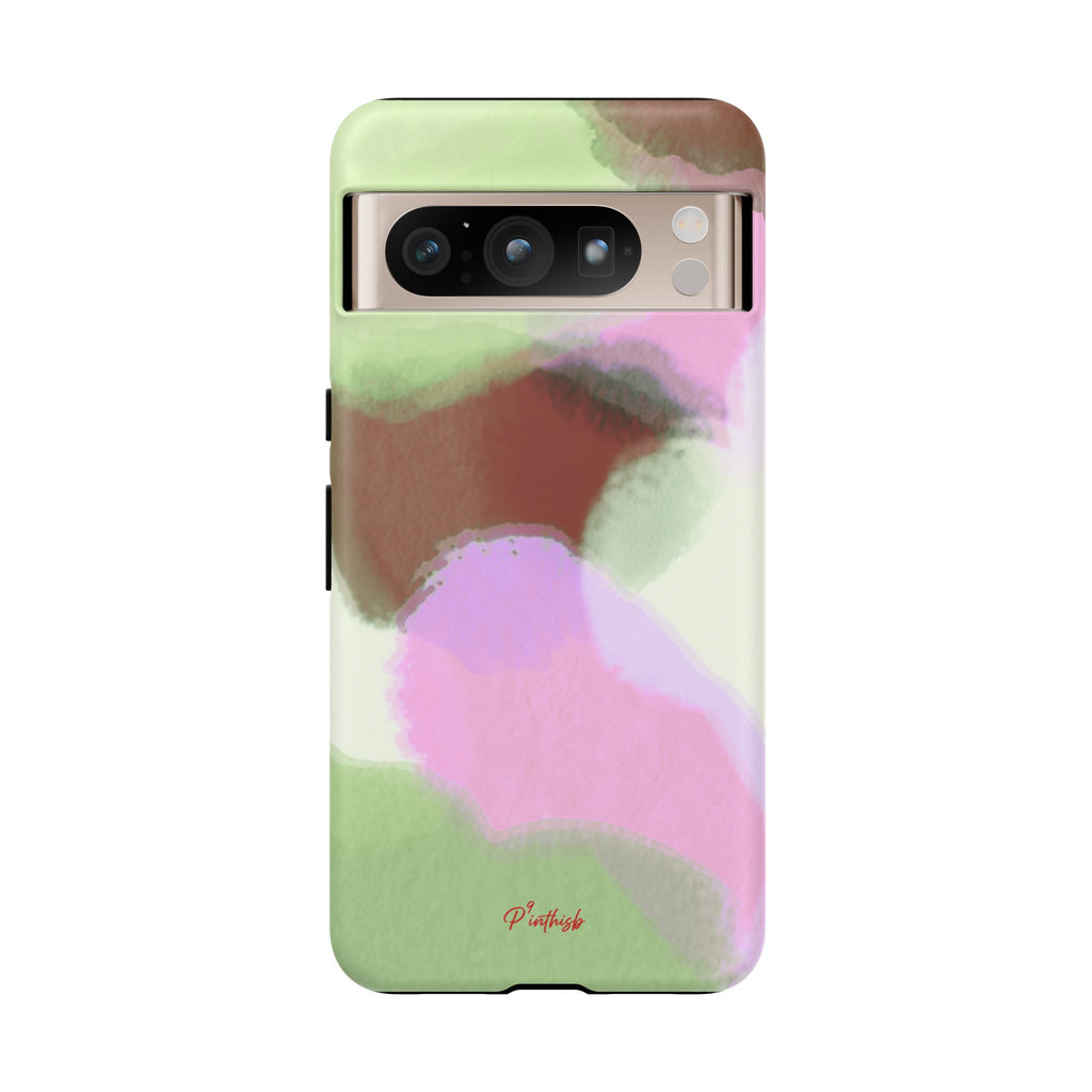 Abstract Pastel Camouflage Tough Phone Case