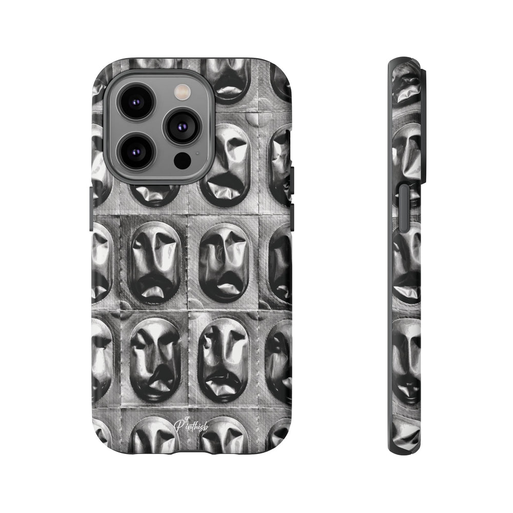 Metallic Mask Grid Tough Case