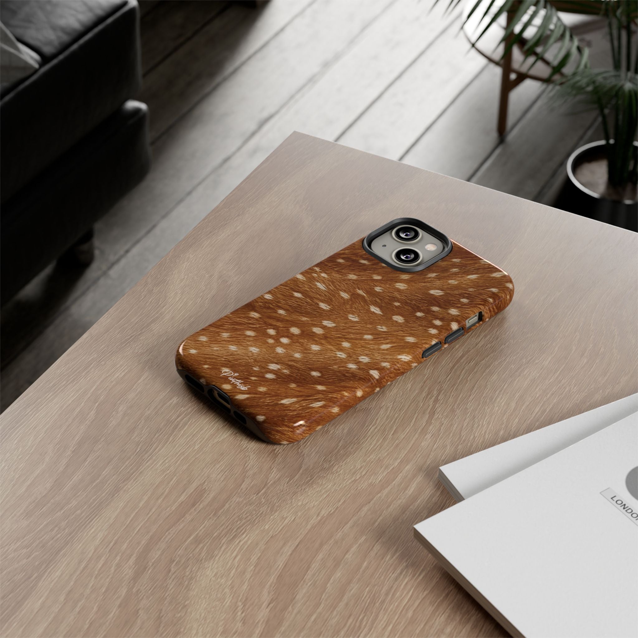Caramel Deer Pattern Tough Case