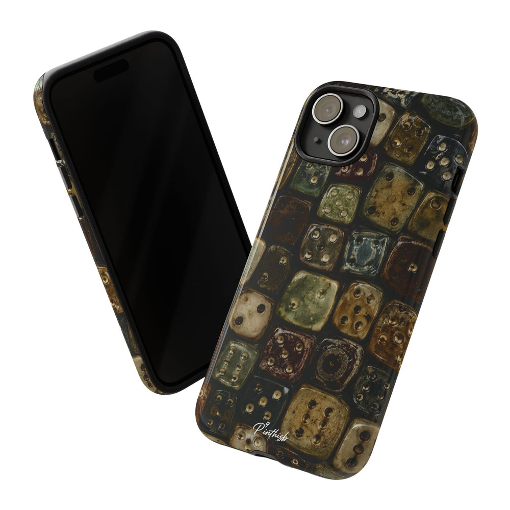 Vintage Dice Tile Phone Case