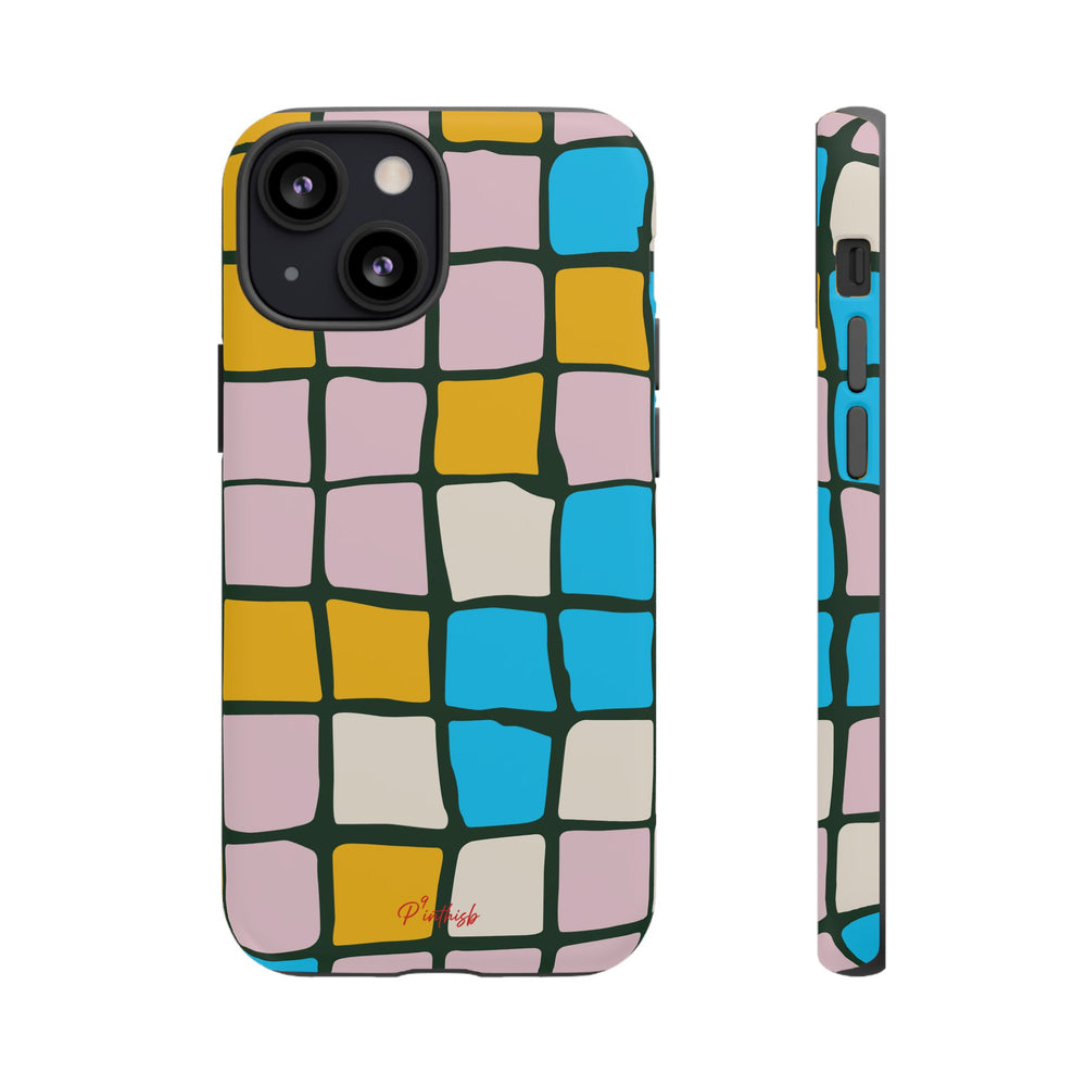 Color Grid Tough Phone Case