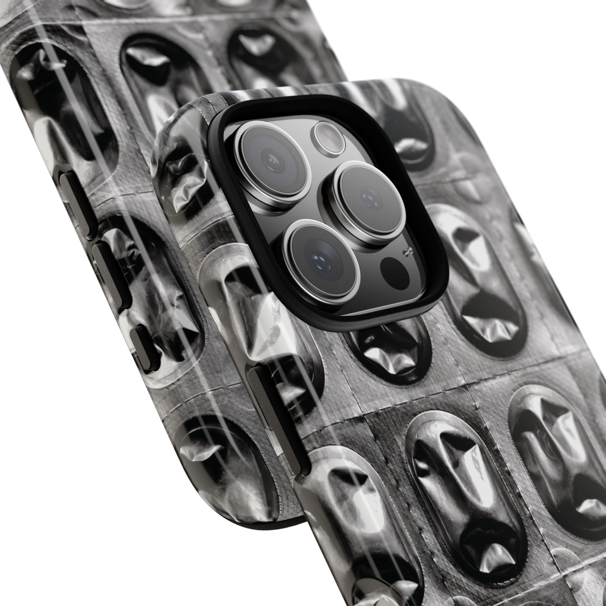 Metallic Mask Grid Tough Case