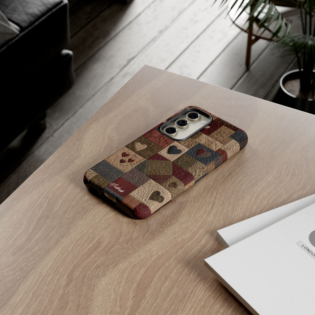 Patchwork Hearts Phone Case