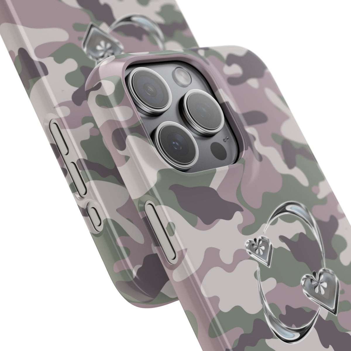 Camouflage Heart Snap Phone Case