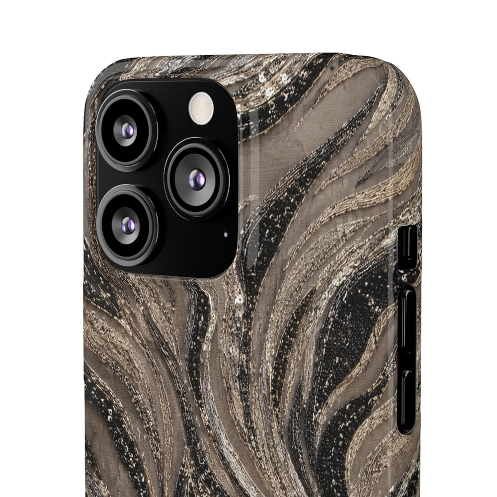 Neutral Swirl Protective Snap Case