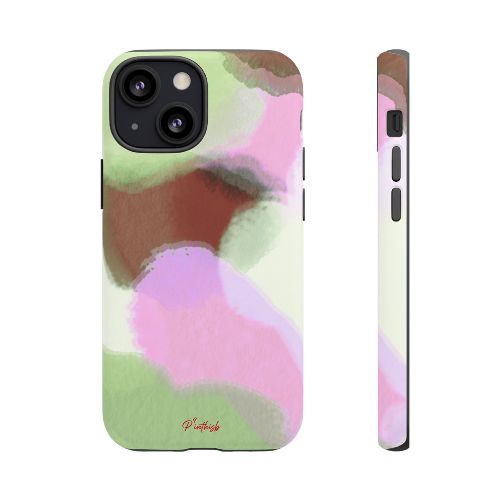 Abstract Pastel Camouflage Tough Phone Case