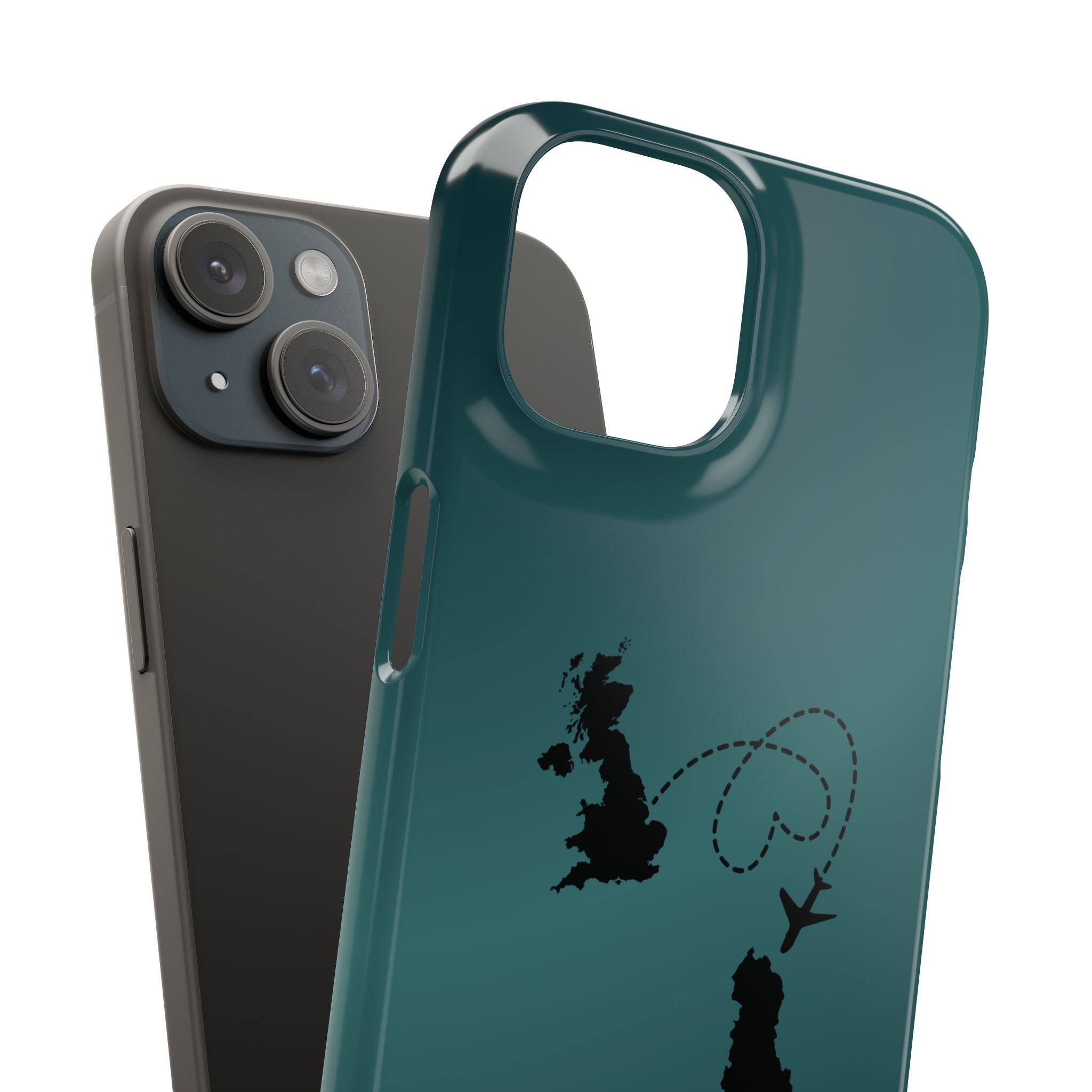 Copy of UK to Albania Pink Snap Phone Case