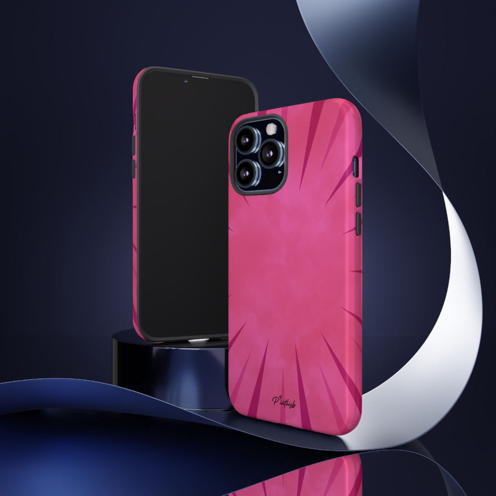 Pink Burst Tough Phone Case