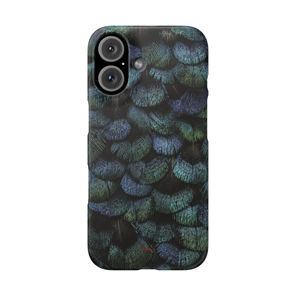 Iridescent Feather Snap Case