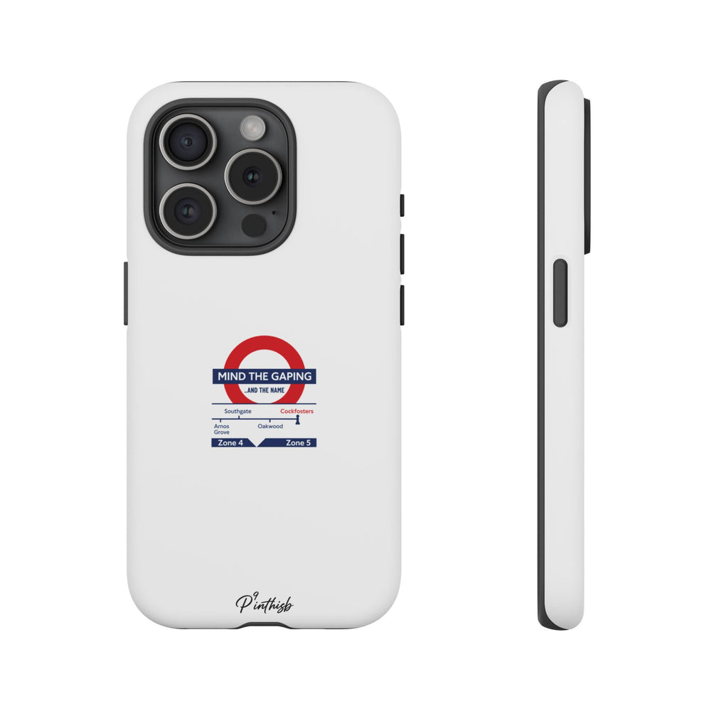 "Mind the Gaping" London Tube Parody Phone Case