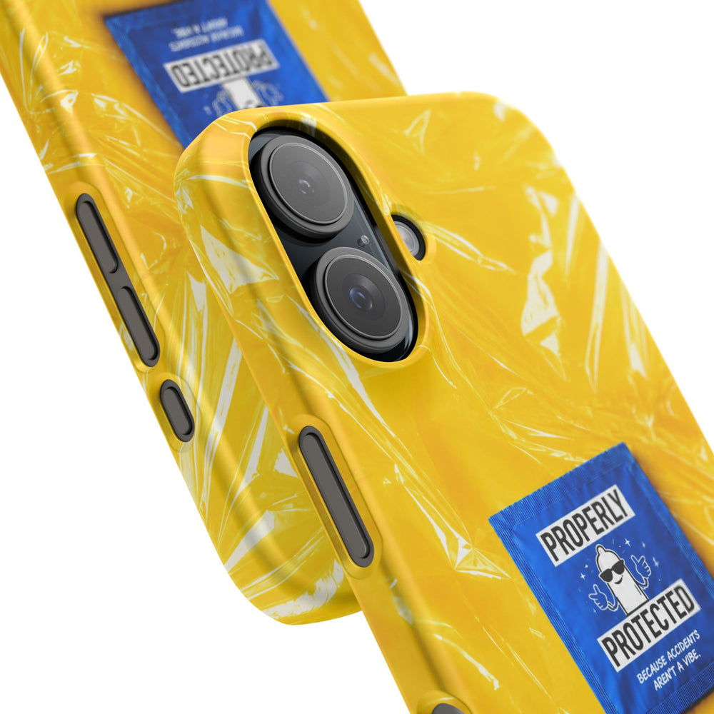 "Properly Protected" Graphic Snap Phone Case