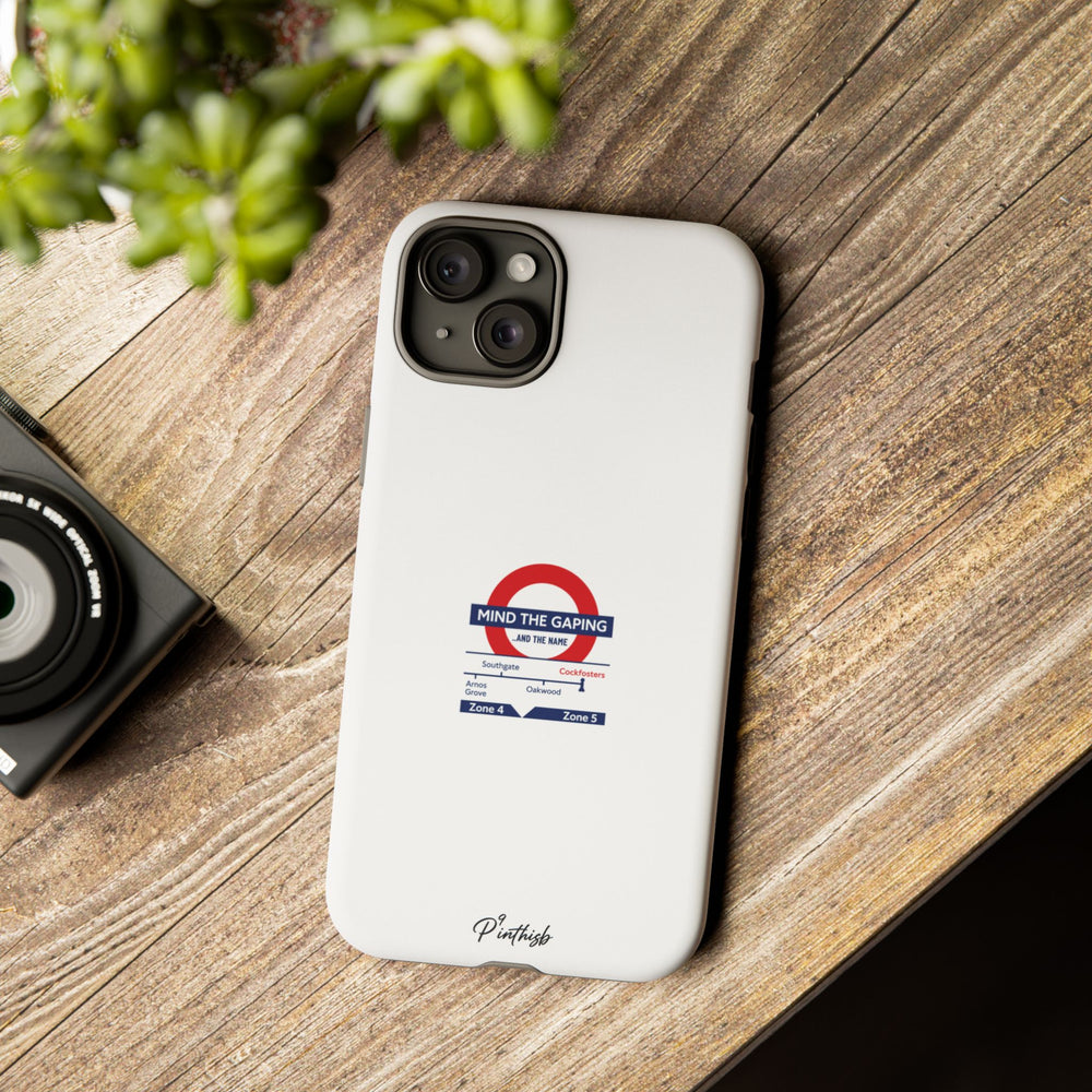 "Mind the Gaping" London Tube Parody Phone Case