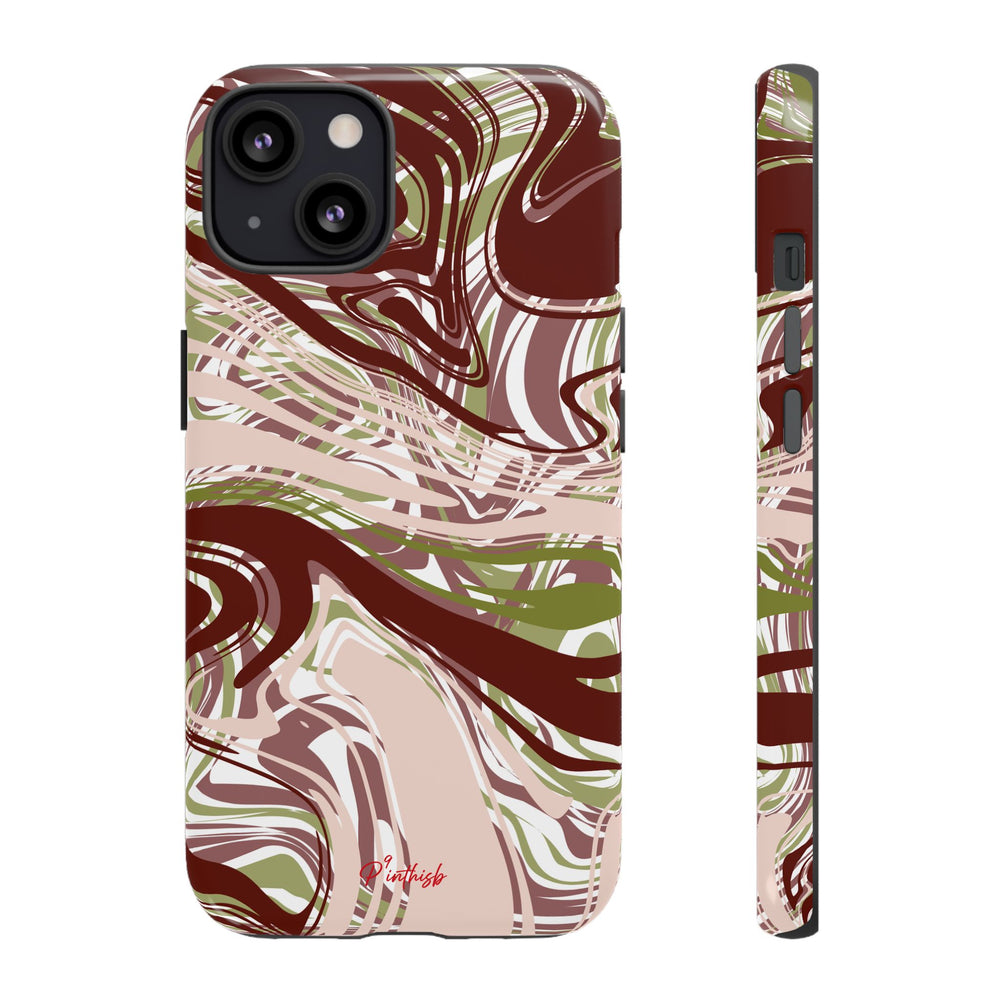 Abstract Marbled Tough Phone Case
