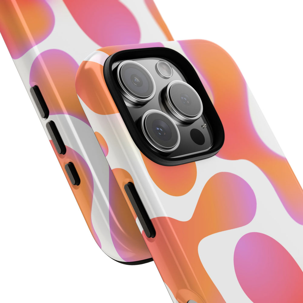 Abstract Orange Pink Camouflage Tough Phone Case