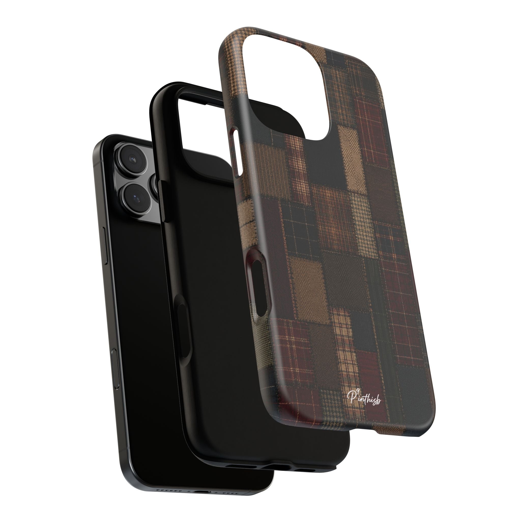 Plaid Patchwork Tough Phone Case