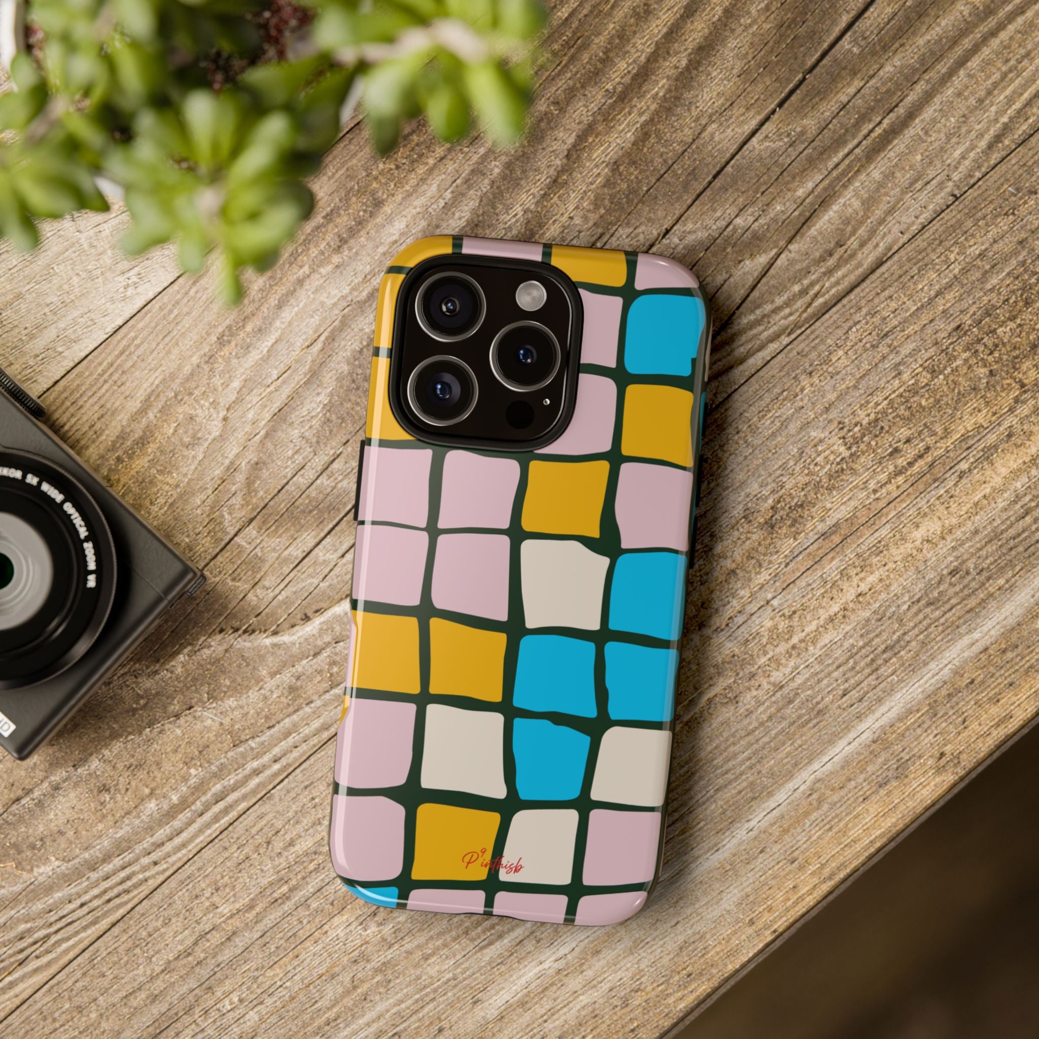 Color Grid Tough Phone Case