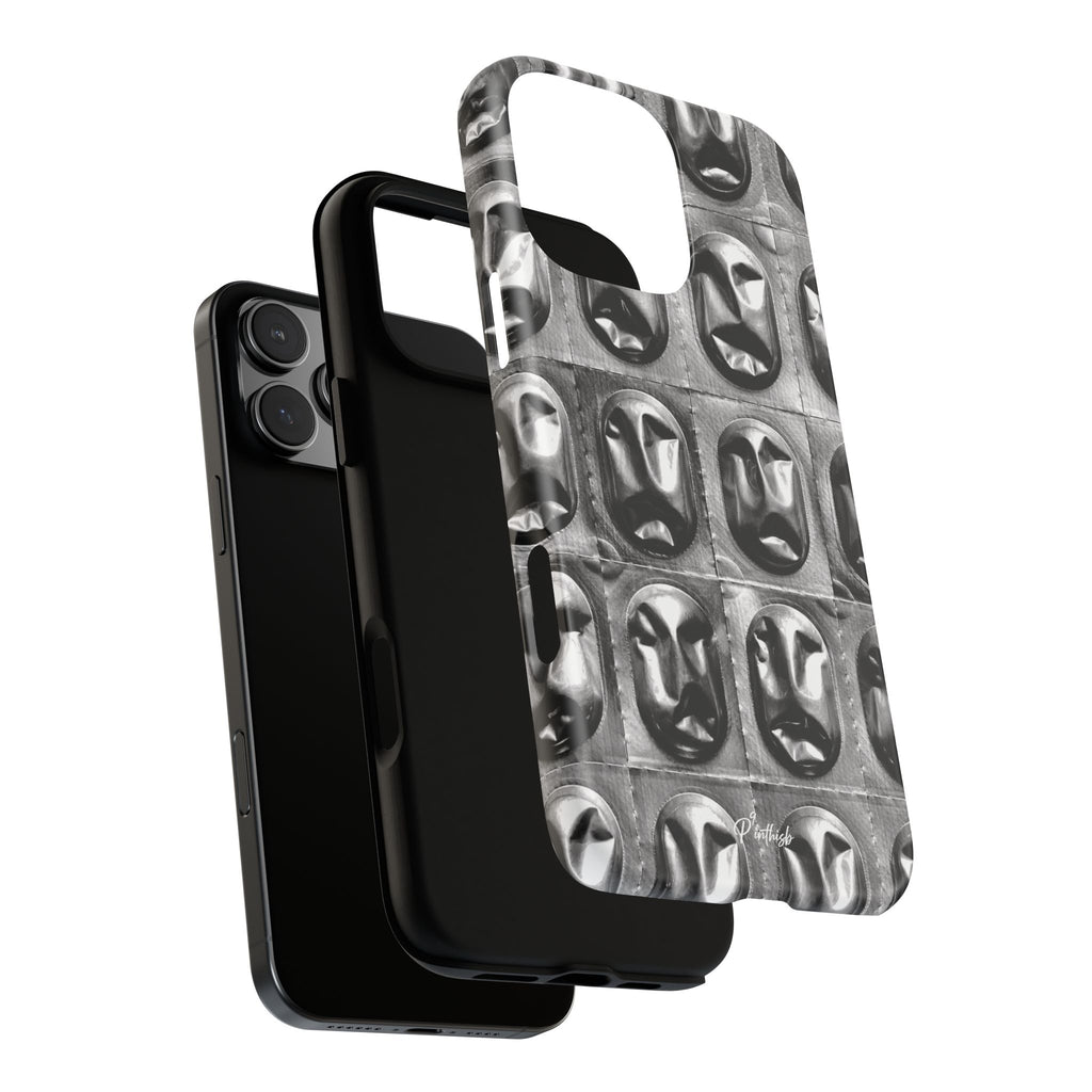 Metallic Mask Grid Tough Case