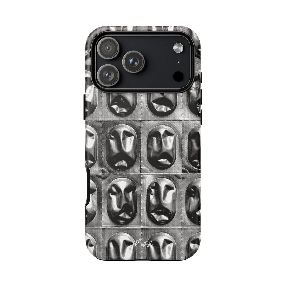 Metallic Mask Grid Tough Case