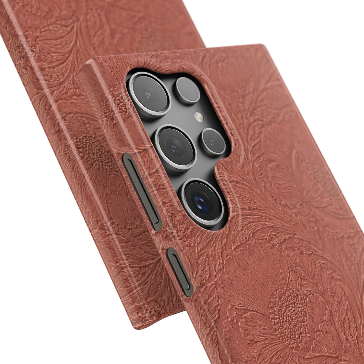 Embossed Floral Snap Case