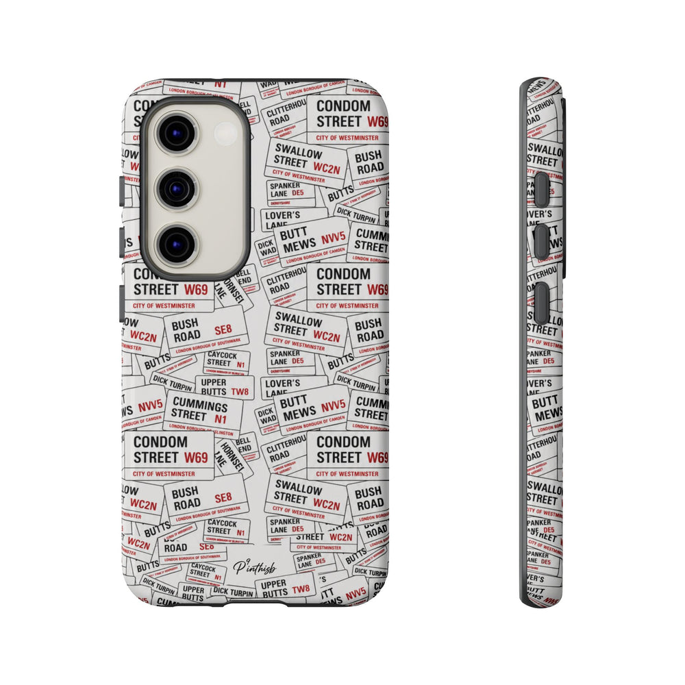 Cheeky London Street Signs Phone Case