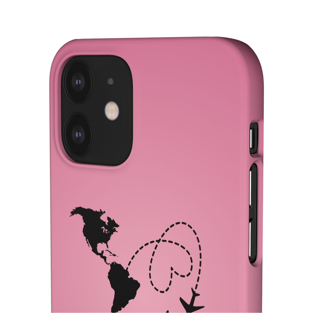 America to Albania Pink Snap Phone Case
