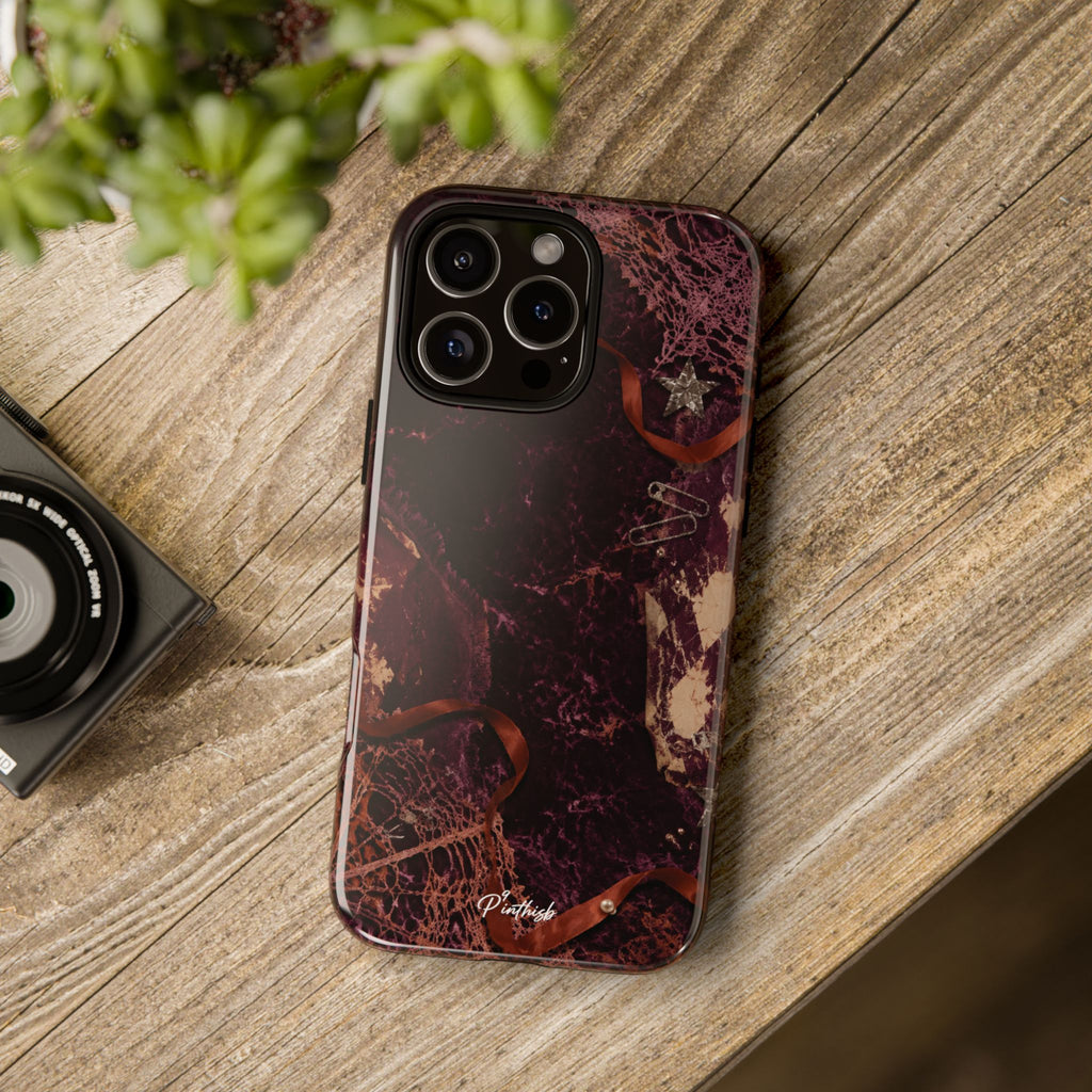 Dark Maroon Vintage Tough Case