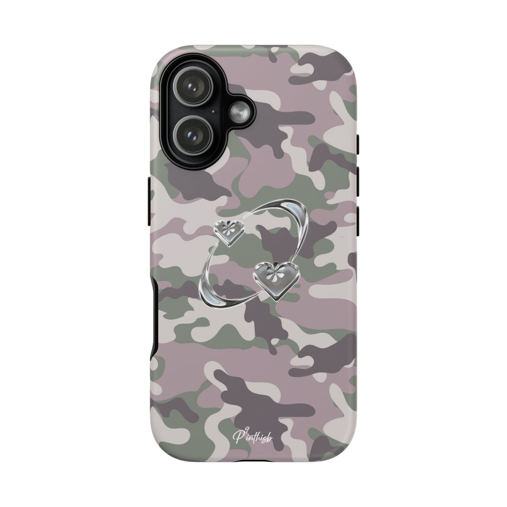 Camouflage Heart Tough Phone Case
