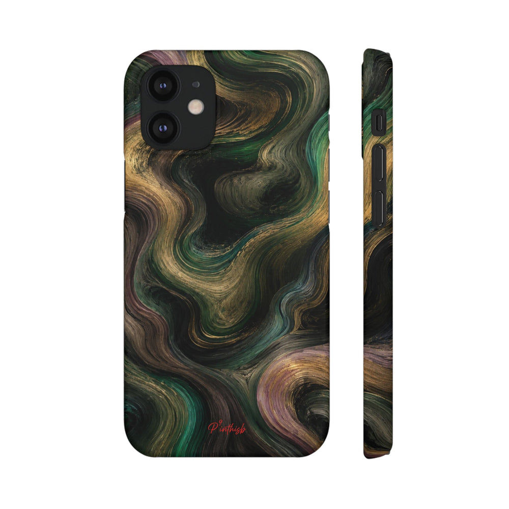 Marbled Forest Snap Phone Case