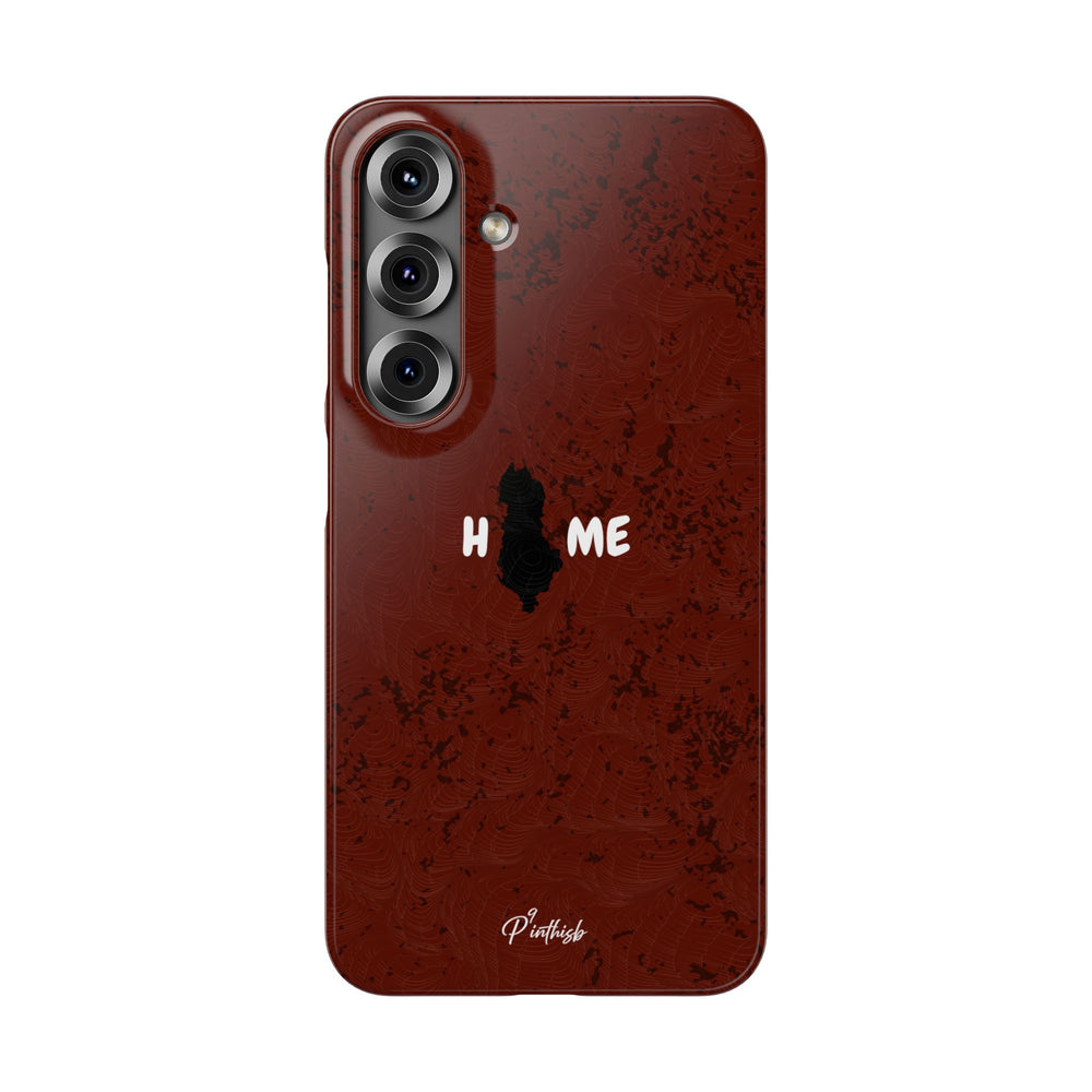 "HOME" Albania Snap Case