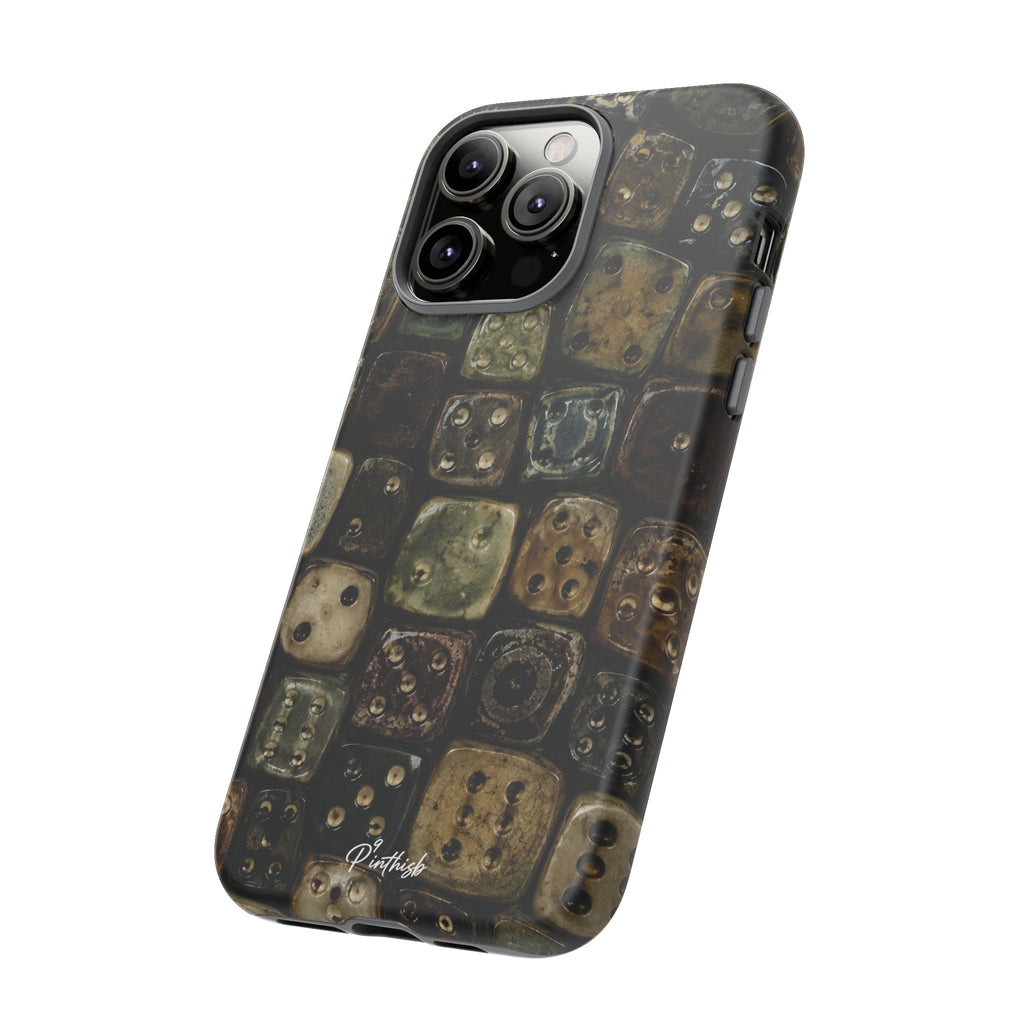 Vintage Dice Tile Phone Case