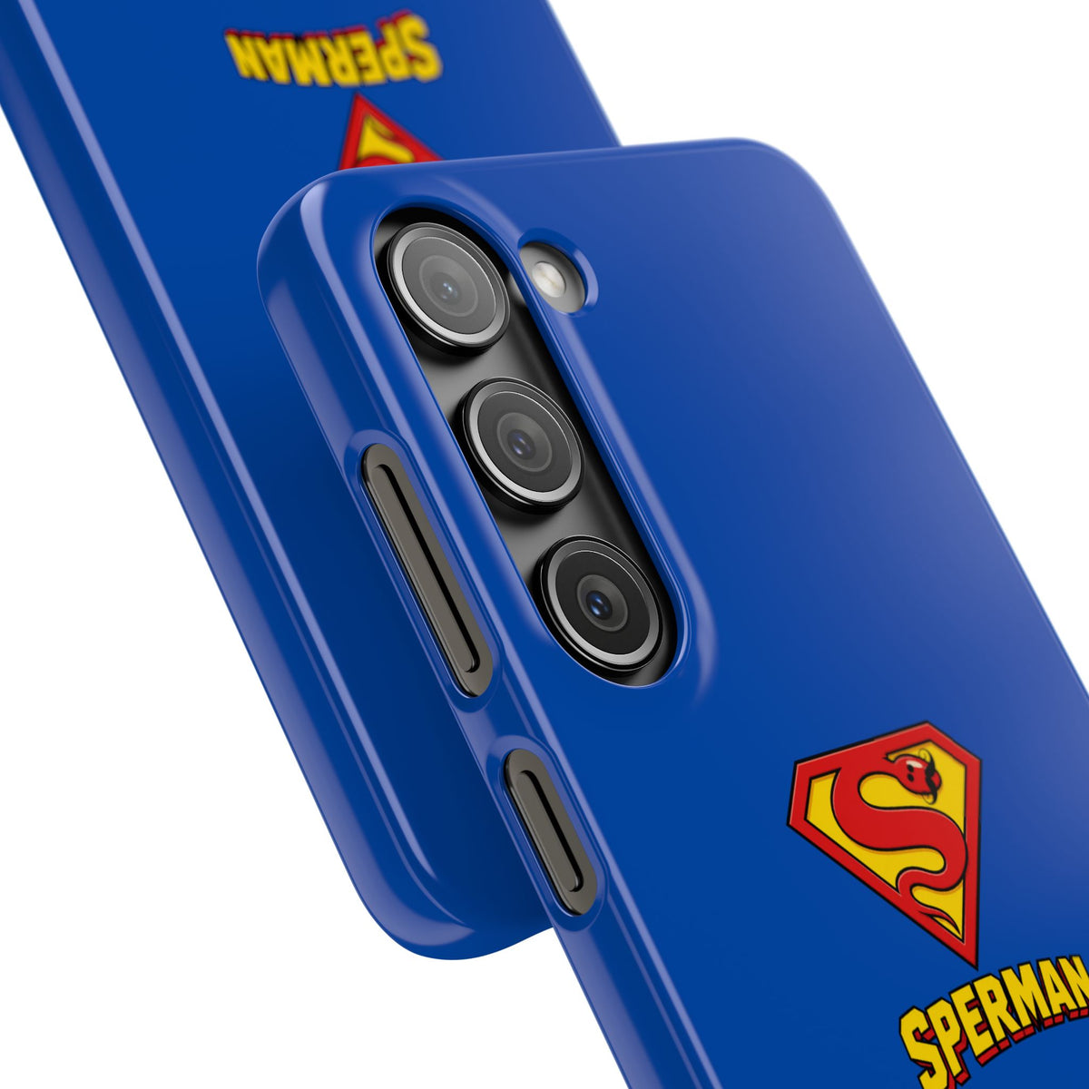 "SPERMAN" Parody Logo Snap Phone Case