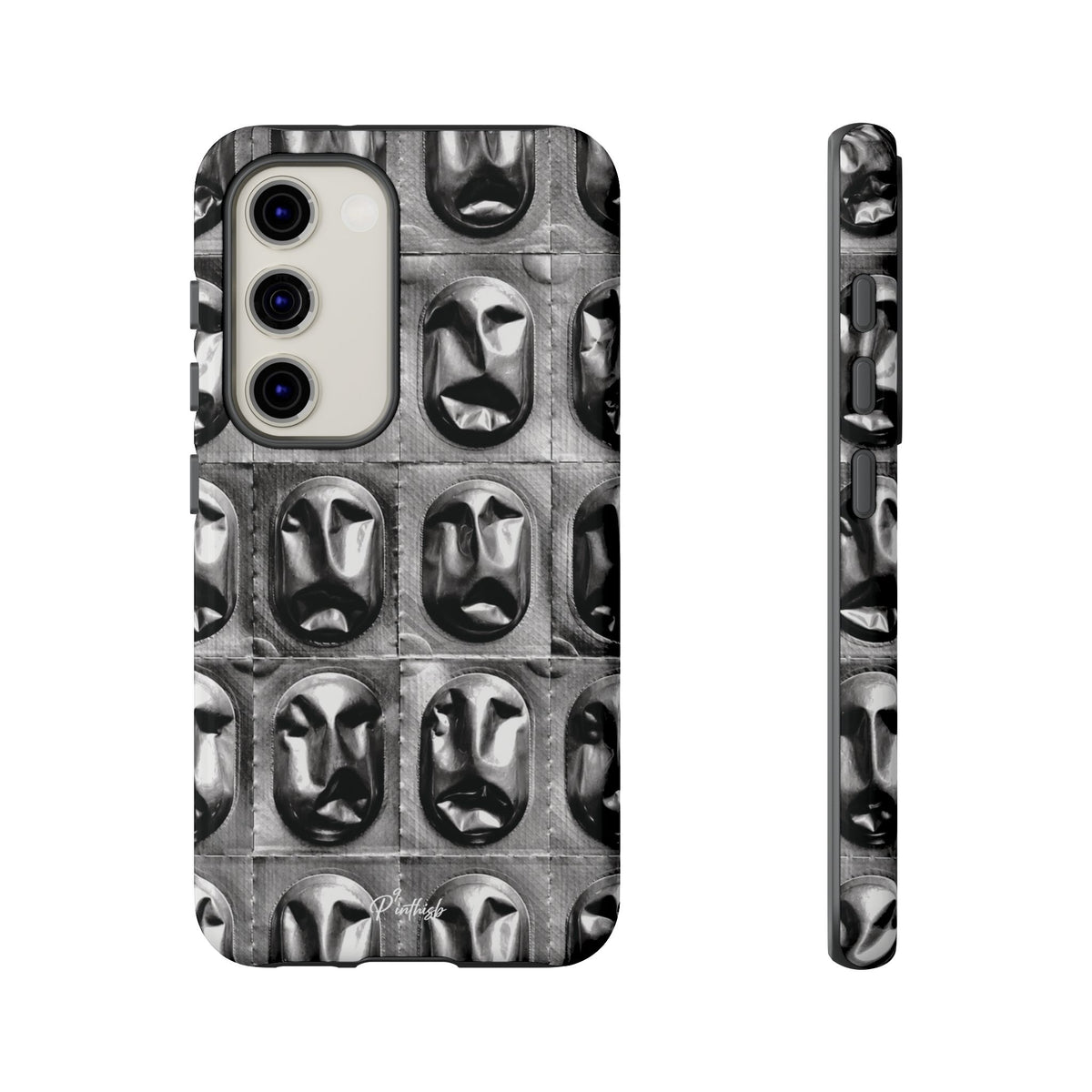 Metallic Mask Grid Tough Case