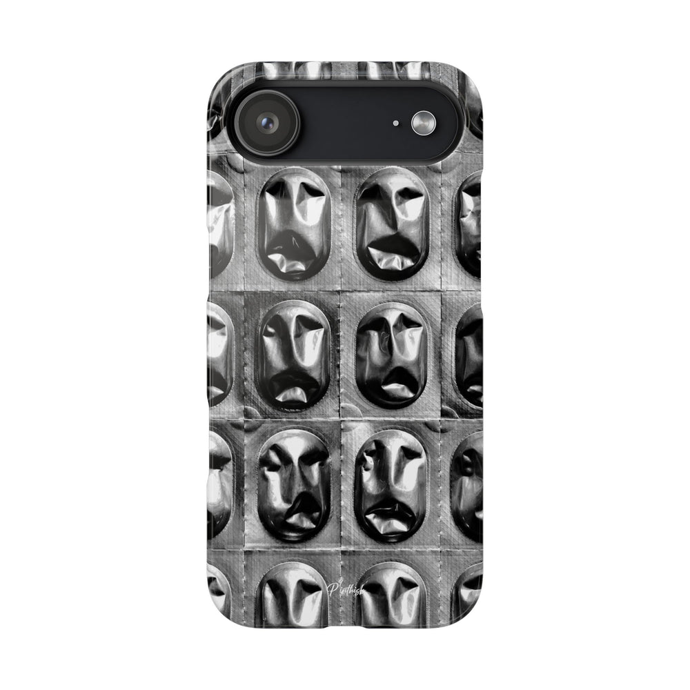 Metallic Mask Grid Snap Case