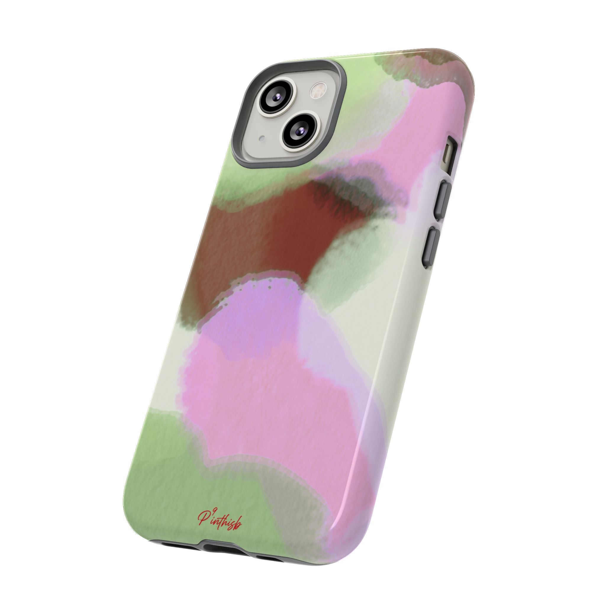 Abstract Pastel Camouflage Tough Phone Case