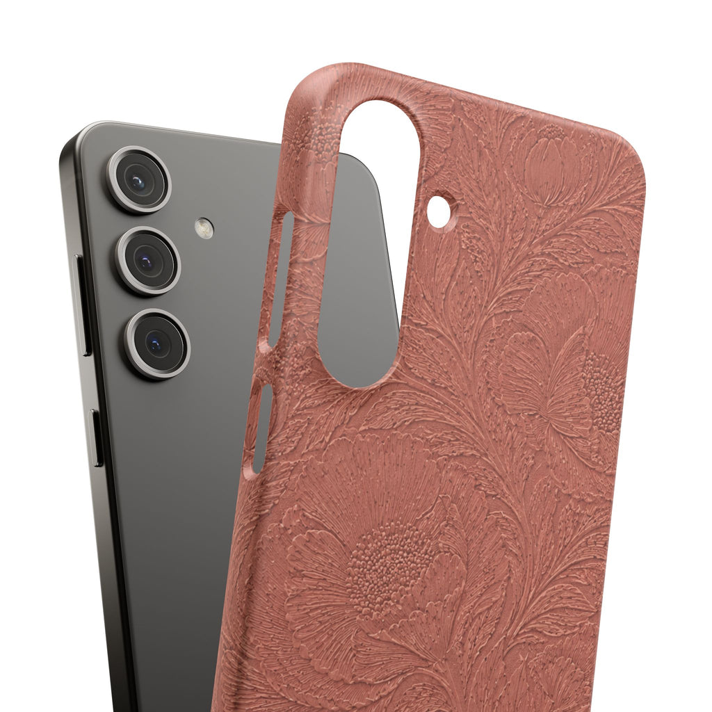 Embossed Floral Snap Case