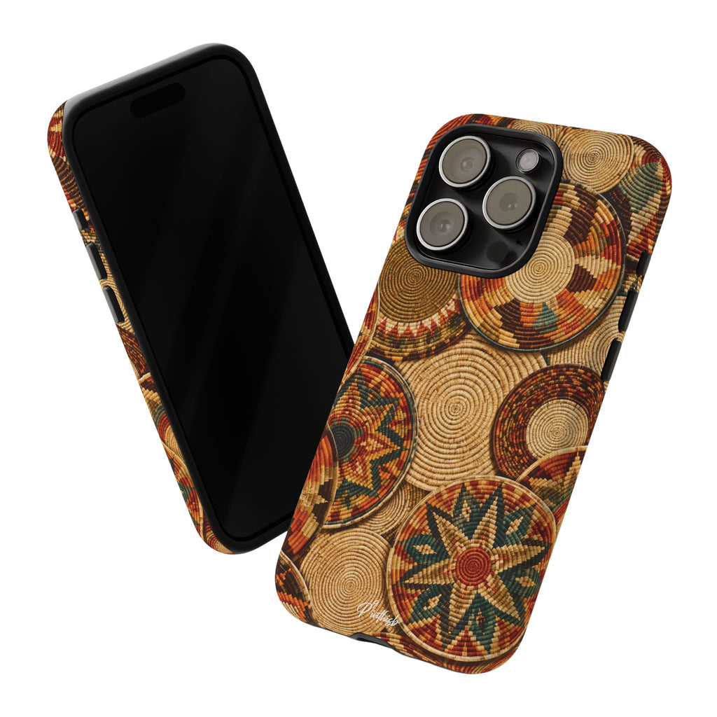 Bohemian Woven Basket Pattern Tough Case