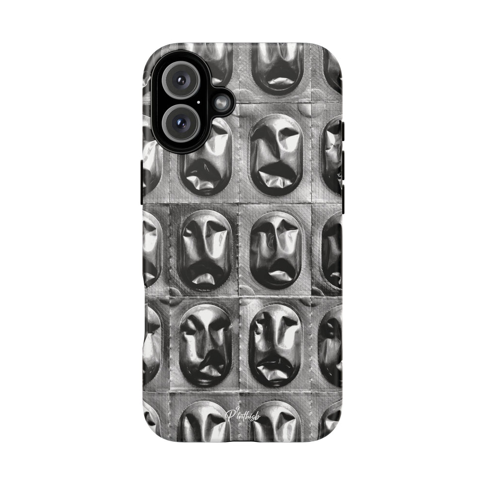 Metallic Mask Grid Tough Case