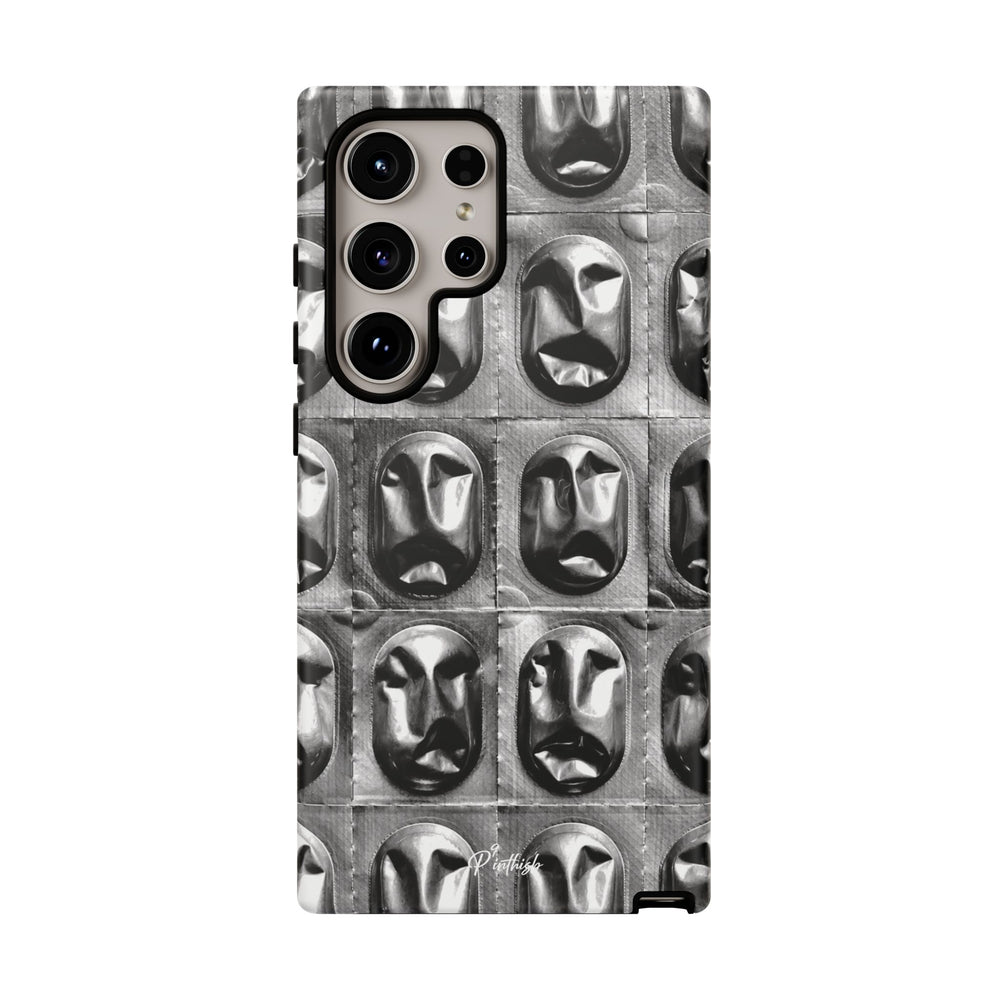 Metallic Mask Grid Tough Case