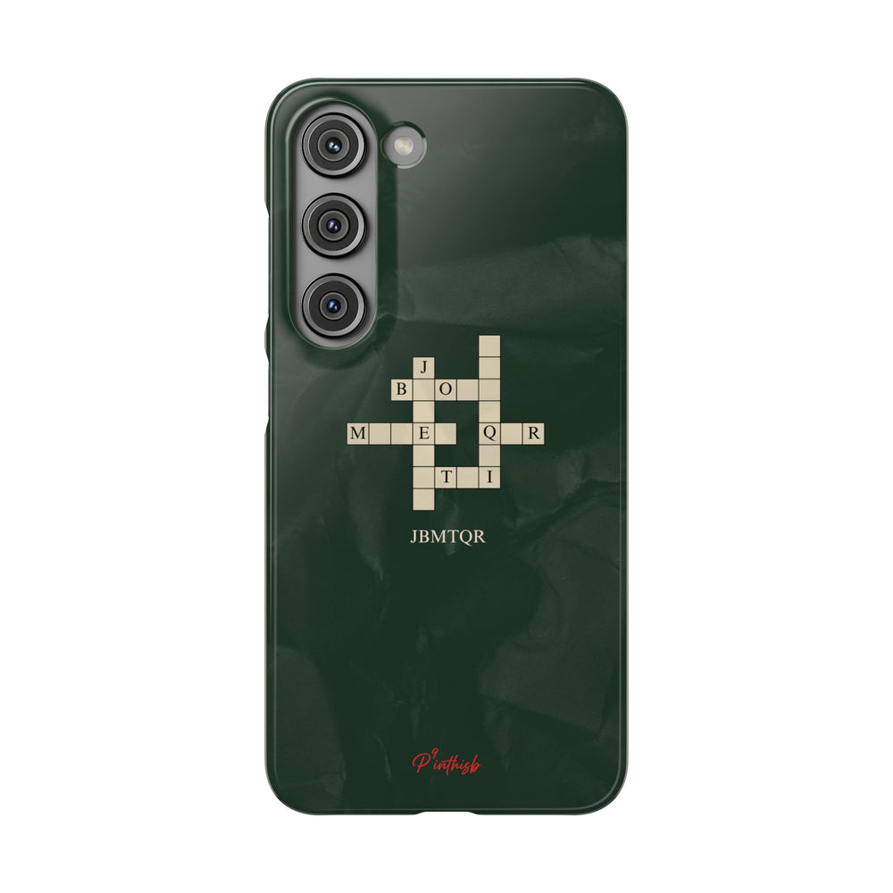 "JBMTQR crossword" Snap Phone Case