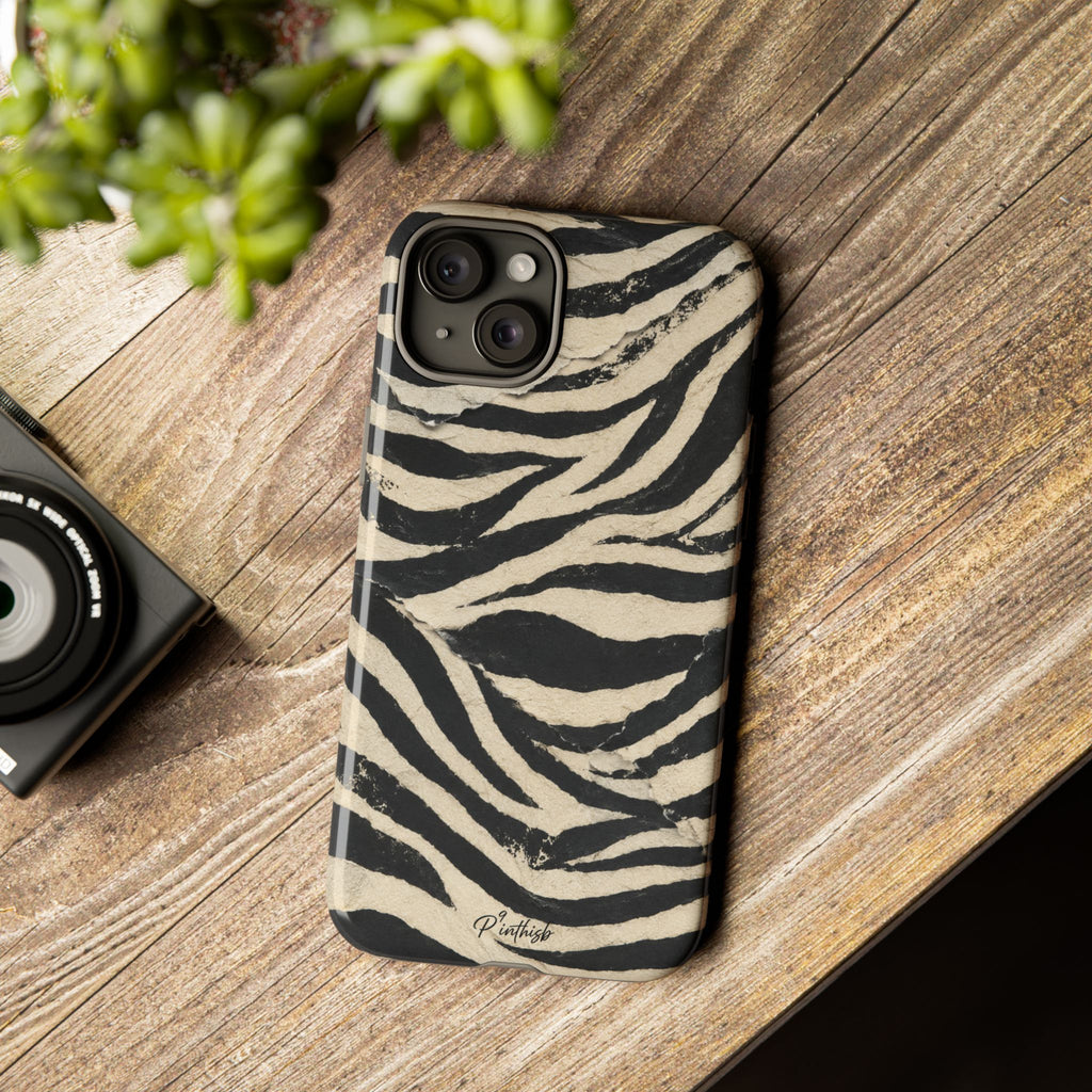 Zebra Stripe Tough Phone Case