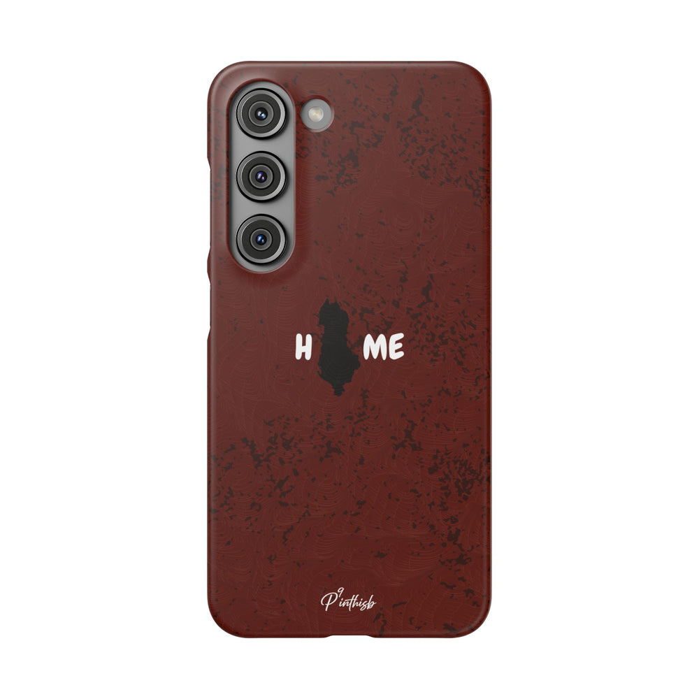 "HOME" Albania Snap Case