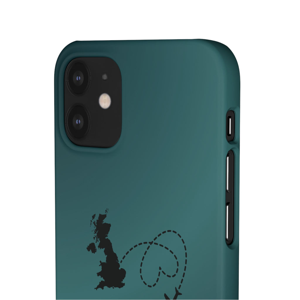 Copy of UK to Albania Pink Snap Phone Case