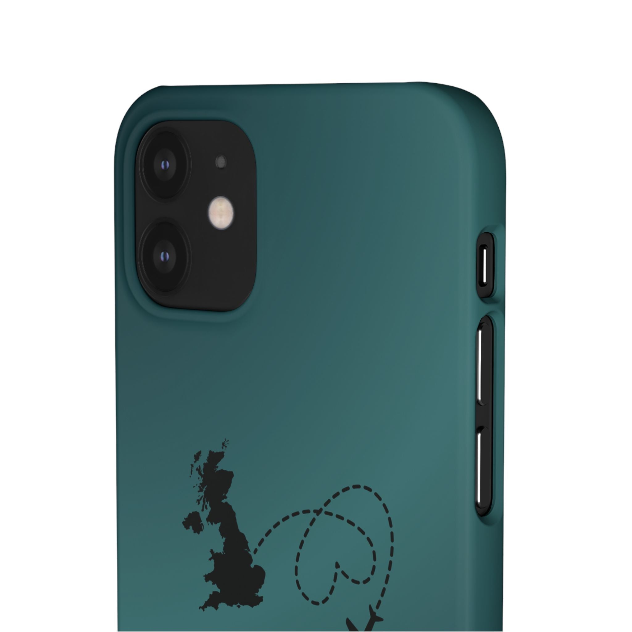 Copy of UK to Albania Pink Snap Phone Case