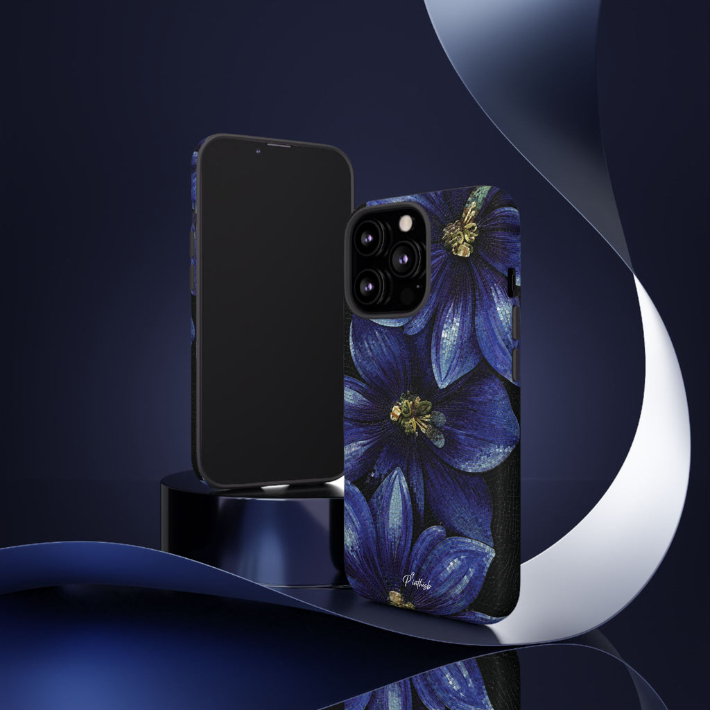 Blue Floral Tough Case